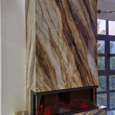 شومينه برقي ٣ بعدي ابعاد ١٢٠x٤٠