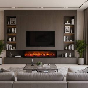 شومینه برقی 160x45 بدون گرما