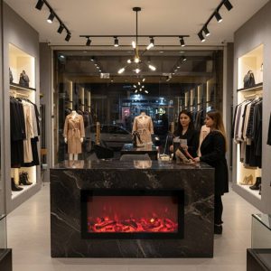 شومینه برقی 80x50 سفارشی