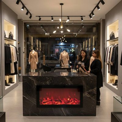 شومینه برقی 80x50 سفارشی