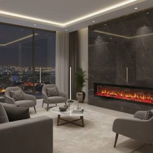 شومینه برقی 200x45 سفارشی