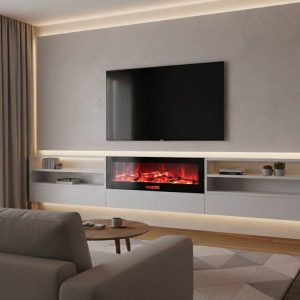 شومینه برقی 150x50 هیزم چراغدار