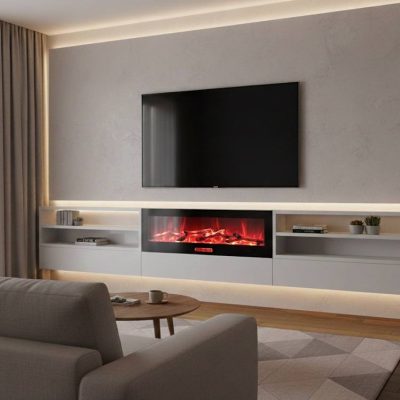 شومینه برقی 150x50 هیزم چراغدار